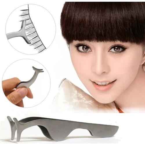 100pcs Modern Beauty Tool False Eyelashes Extension Clamp Auxiliary Tweezers Clip