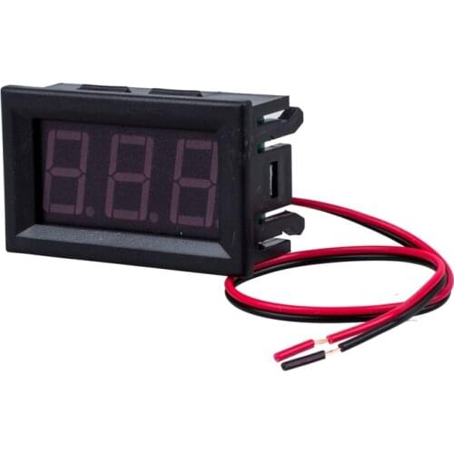 2 Wire Blue DC 4.5-30V LED Panel digital display Voltage Meter Voltmeter