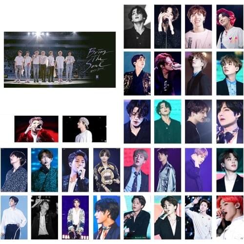 30 Pieces / Set Kpop Bangtan Boys poster 2019 summer package in korea Paper Card Photocard Lomo Card SUGA JUNGKOOK JIMIN JIN