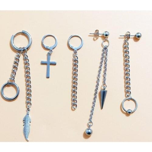 5 pcs/set Korea KPOP Bangtan Boys Album V DNA Stud Earrings Fashion Jewelry Accessories For Mens Womens Earring 2019 new