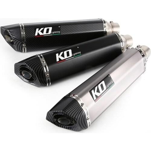 51X470mm Universal Motorcycle Exhaust Muffler Pipe Stainless Steel Escape with Removable DB Killer Dirt Bike ATV Exhaust Tips