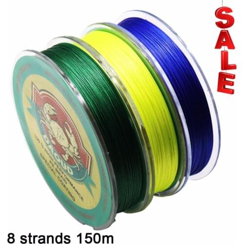 Daoud SuperPower 8 Strands Braided Fishing Line 150m Abrasion Resistant Braid Fishing Line PE Strong Multifilament Fish Line
