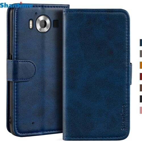 Case For Microsoft Lumia 950 Case Magnetic Wallet Leather Cover For Microsoft Lumia 950 Stand Coque Phone Cases