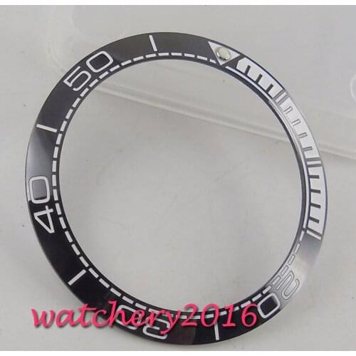Black Mens Watches Replace Accessories Watch Face Ceramic Bezel Insert For 40mm Submariner Automatic 38mm