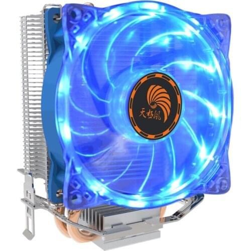 Colorful 3Pin CPU Cooler 2 Heat Pipe Radiator Cpu Fan For X79 X58Motherboard Intel LGA775/1156/1155/1151/1366/2011