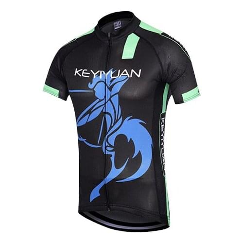 KEYIYUAN Cycling Jerseys Cycling Mountain Bike Cycling Clothing Breathable Fast Drying Short Sleeve Shirts