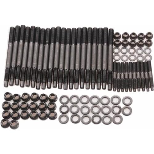 12-Point Cylinder Head Stud Kit 5.3L 5.7L 6.0L Engine For 2004-2018 Chevy LS1 LS3
