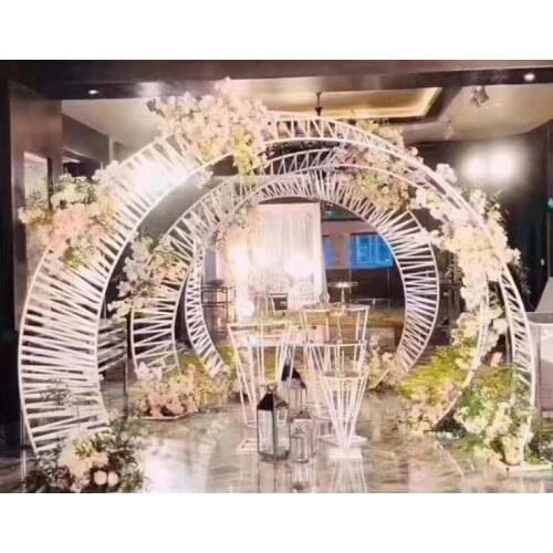 New wedding props, ironwork special-shaped doors, background decoration, large-scale stage and wedding decorations