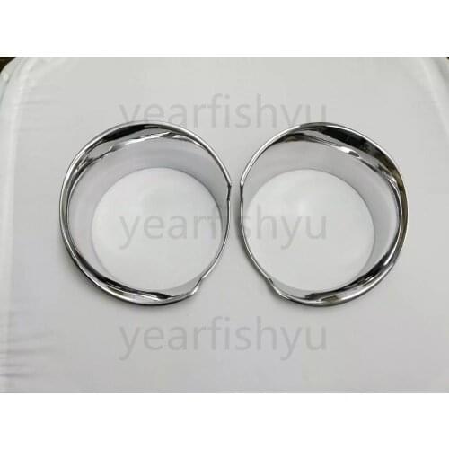 New Chrome Front Headlight trim Cover For Jeep Renegade 2016 2017 2018 2019 2020