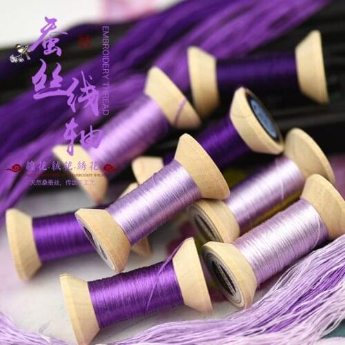 New Item Chinese 100% Silk Embroidery Thread Yarn embroidery floss for Sewing ArticleWooden packing
