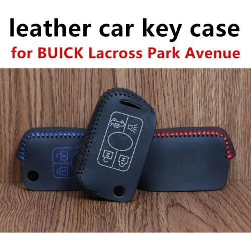 Only Red multifunction Sewing Leather 2016 New Arrival Car Key Case Hand Sewing Key Case fit for BUICK Lacross Park Avenue