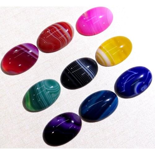 20*30mm Natural stone Opal tiger eye Quartz crystal Turquoises Cabochon Pendant for diy Jewelry making necklace Accessories10pcs