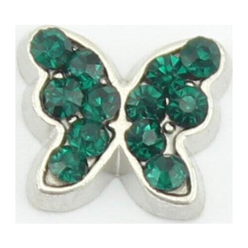 May Crystal Butterfly Charms Pendants For Jewelry Making Diy Floating Locket Charm Handmade