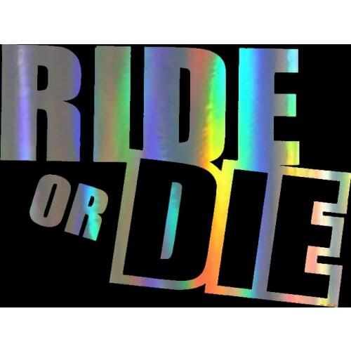 RIDE OR DIE jdm sticker Car Stickers and Decals Creative Funny Carbon Fiber 3D Stickers On Car Auto Stickers
