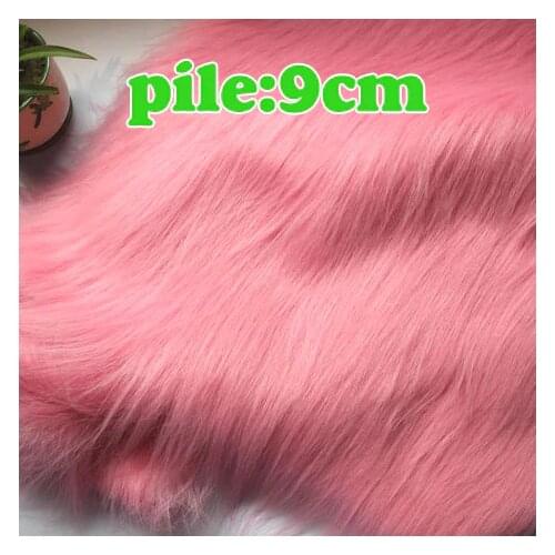 Pink Solid Shaggy Faux Fur Fabric (long Pile fur) Costumes Cosplay Backdrops Cloth 36"x60" Sold By The Yard Free Shipping