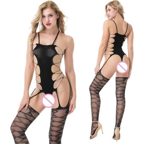 Porn Sexy open-cut transparent stockings sexy lingerie erotic costumes intimate goods flirt Goods Dress Hot Sex