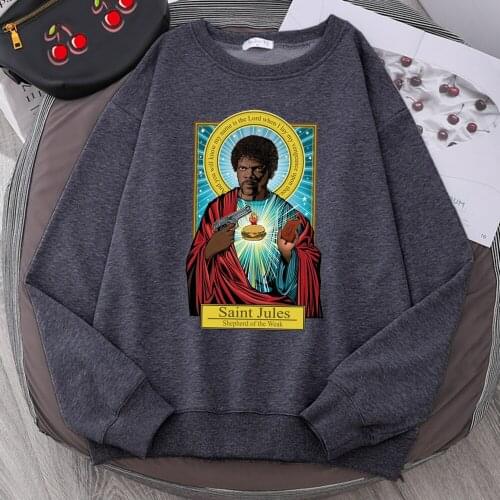 Saint Jules Movie Pulp Fiction Hoodies Autumn Warm Sweatshirts Mens Casual Harajuku Streetwear Oversize Loose Tracksuit Male