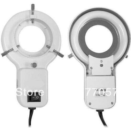Top 8W Microscope Fluorescent ring light with 1ea extra lamp and 1 ea black ring adapter, Well sold Worldwide