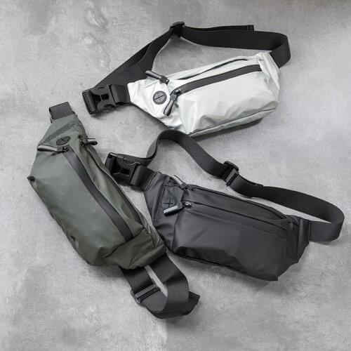 Waterproof Men Waist Bag Fanny Pack Fashion Running Chest Bag Unisex Sling Crossbody Bag Casual Hip Belt Bag men Waist Packs