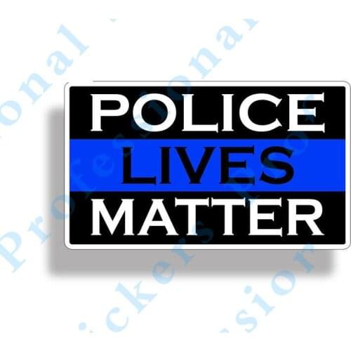 Funny stickers Police Lives Matter Sticker Thin Blue Line Cup Car Vehicle Window Bumper Decal Motorcycle Vinyl Decals