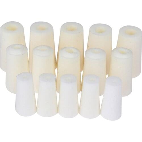 5pcs silicone cap laboratory test tube plug wine plug shut-closing valve hole