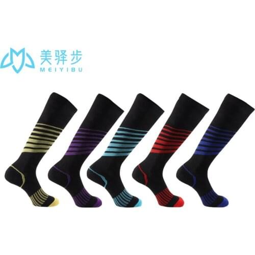 1 PAIR New Outdoor Sports Long Compression Socks Leggings Pressure Socks Hiking Compression Socks