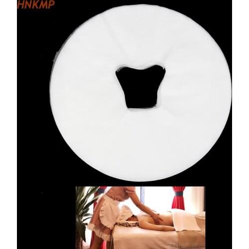 100Pcs Disposable Massage Table Sheets Headrest Pads Face Pillow Cover Cushion Cover Massage Face Cradle Table Head Rest Covers