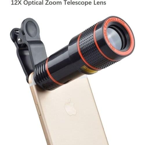 12X Zoom Mobile Phone Lens Clip-on Telephoto Camera Lens For Universal Mobile Phone