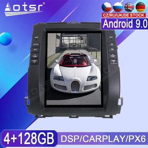 128GB For Toyota Land Cruiser Prado For Lexus GX470 2002-2009 Android Radio Tape Recorder Car Multimedia Player Stereo Head Unit