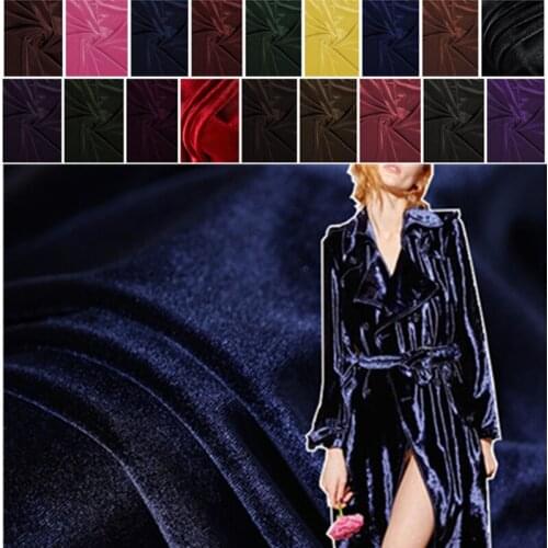 18 Colors 150 cm Width Gold Velvet Material Autumn Winter Velvet Clothing Fabric High-end Fashion Sewing Cloth Per Meter