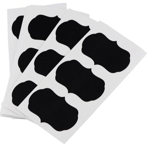 36 Pcs/Set Blackboard Sticker Craft Kitchen Jars Organizer Labels Chalkboard Chalk Board Sticker Black Board
