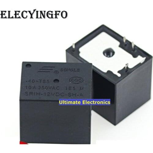 5pcs SRIH-12VDC-SH-A A group of normally open 4 pin 9 Yang Soymilk special relay