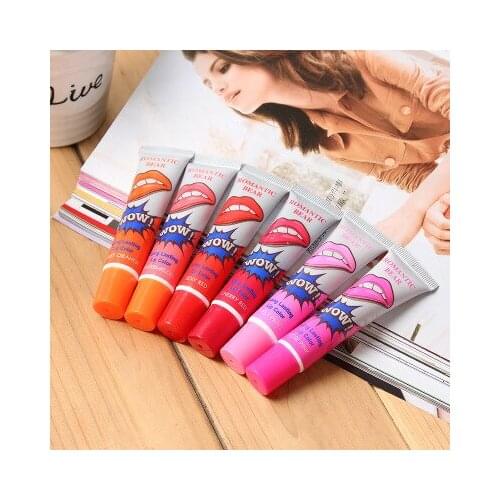 6 Colors Amazing Moisturizer Lip Gloss Waterproof Makeup Lip Stick Long Lasting Liquid Lipstick Tint Tear Pull Lipgloss