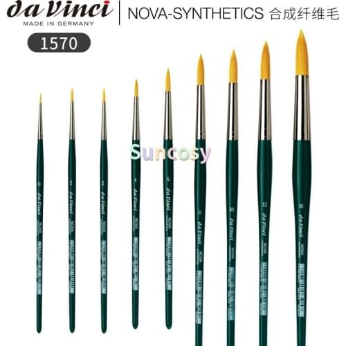 Da Vinci Nova Series 1570 Watercolor Brush, Round , High Quality, Elastic Fibers, Clean, Even Brush Strokes