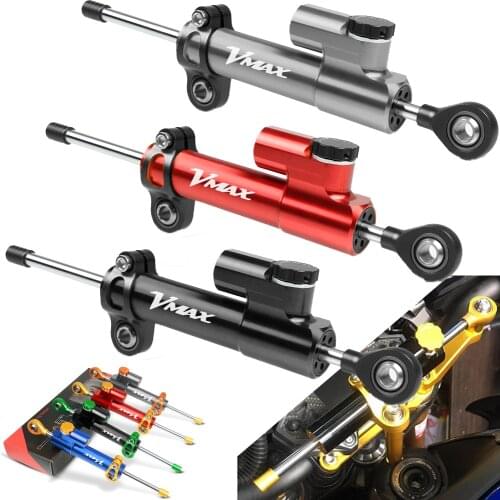 For YAMAHA V-MAX V MAX VMAX 1200 1700 CNC Aluminum Motorcycle Damper Steering Stabilize Safety Control VMAX1200 VMAX1700