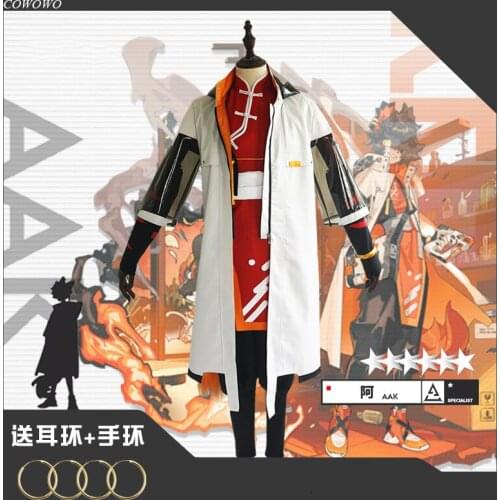 Anime! Arknights Aak RHODES ISLAND New Operator Game Suit Handsome Uniform Cosplay Costume Halloween Party Outfit Free Shipping