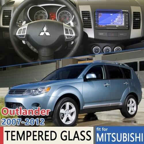 For Mitsubishi Outlander Peugeot 4007 Citroën C-Crosser MK2 CW ZG ZH 2007~2012 Car Navigation Film Tempered Glass Accessories