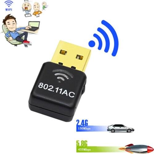 600M USB Wireless Wifi Adapter 5GHZ 2.4Ghz 600mbps Dual Band Antenna Adapter Wi-fi Network LAN Card 802.11b/n/g/ac Drop Shipping