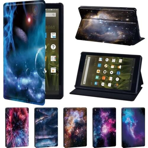 Case for Amazon Fire 7 (5th 7th 9th Gen)/HD 8 (6th 7th 8th Gen)/HD 10(5th 7th 9th Gen) Leather Stand Smart Tablet Cover Skin