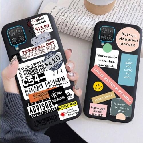 Popular Barcode Black Soft Phone Case For Samsung A10 A20 A30 A40 A50 A70 A21 A31 A51 A71 A41 A32 A42 S52 A72 A6 2018