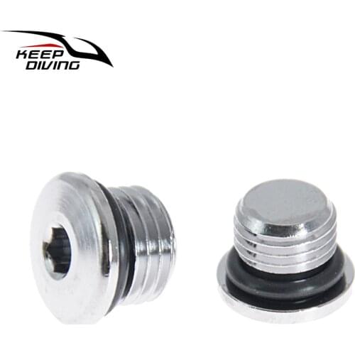 Keep Diving Scuba Diving Regulator 1st stage High/ Low Pressure Port Plug Plug Screws 1st stage Accessories