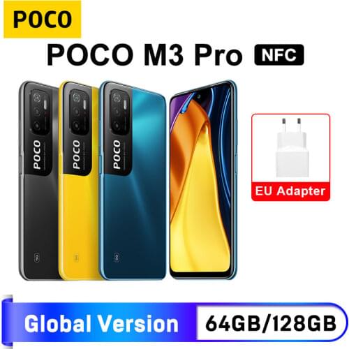 New Arrival Global Version POCO M3 Pro 5G 4GB 64GB / 6GB 128GB NFC Dimensity 700 Octa Core 6.5” 90Hz 5000mAh 48MP TripleCamera