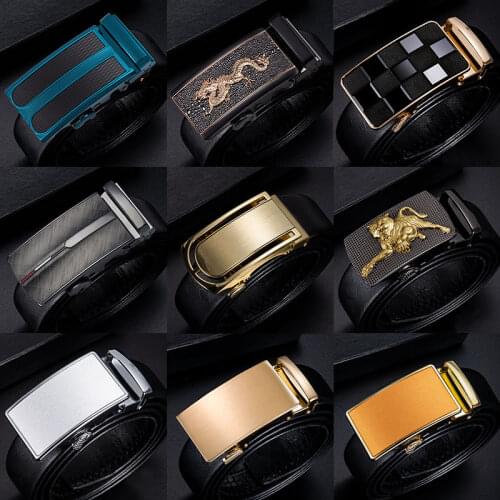 Hi-Tie Famous Brand Business belt buckles 3.5cm Width Mens Classic Fashion Alloy Metal Automatic Belt Buckles for Men Cowboy