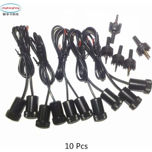 JXF Car Lights Signal Decorative Lamp Accessories 10 Pcs for Chery Opel Scania Door Welcome LED Ghost Shadow Universal