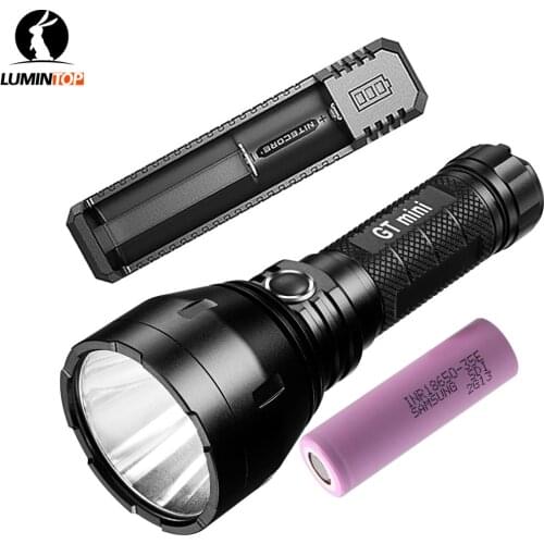 Lumintop GT mini Long Rang Flashligh Kit 17W 4.5A CREE XHL CW max 1200 lumen beam distance 750 meter 135,000cd outdoor torch