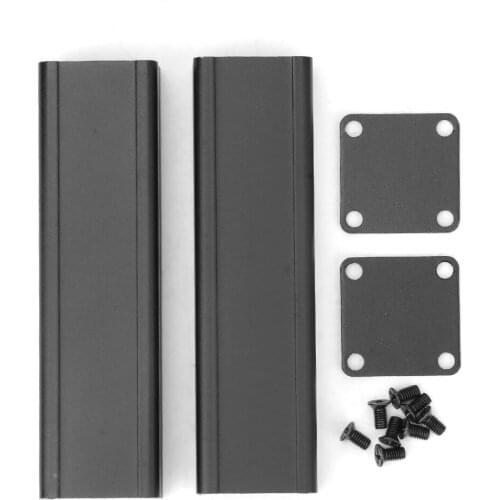 Aluminum Cooling Case Split Type Electronic DIY Instrument Project Enclosure 25 x 25 x 90mm