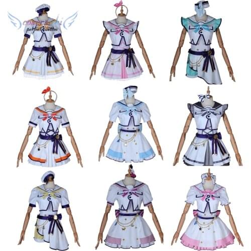 Lovelive!Aqour 6th anniversary party Takami Chika Sakurauchi Cosplay Costume Stage Performance Clothes Perfect Custom for You