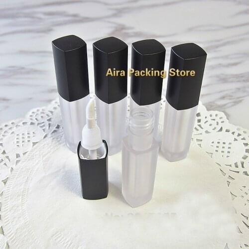 Small Empty Frosted Lip Gloss Packing Bottle 2.5ML Plastic Elegant Lipstick Storage Bottle High-end Lip Gloss Tube 50pcs/lot