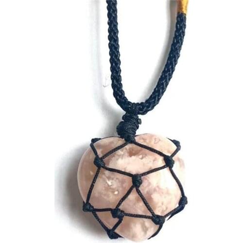 Fashion Natural Love Heart Shape Necklace cherry blossoms Pendant Long Necklaces for Women Jewelry Christmas Gift