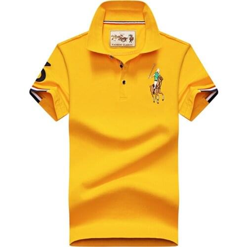 2021 New Mens Lapel Loose Large Size Half Sleeve Shirt Shirt T-shirt Fashion Atmosphere 100 Cotton Embroidery High-end POLO